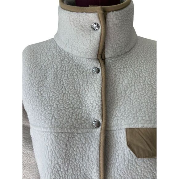 North Face Cragmont Fleece Jacket size M Vintage White Kelp Tan - Picture 9 of 11